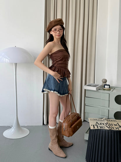 Poly Pleated Skirt
