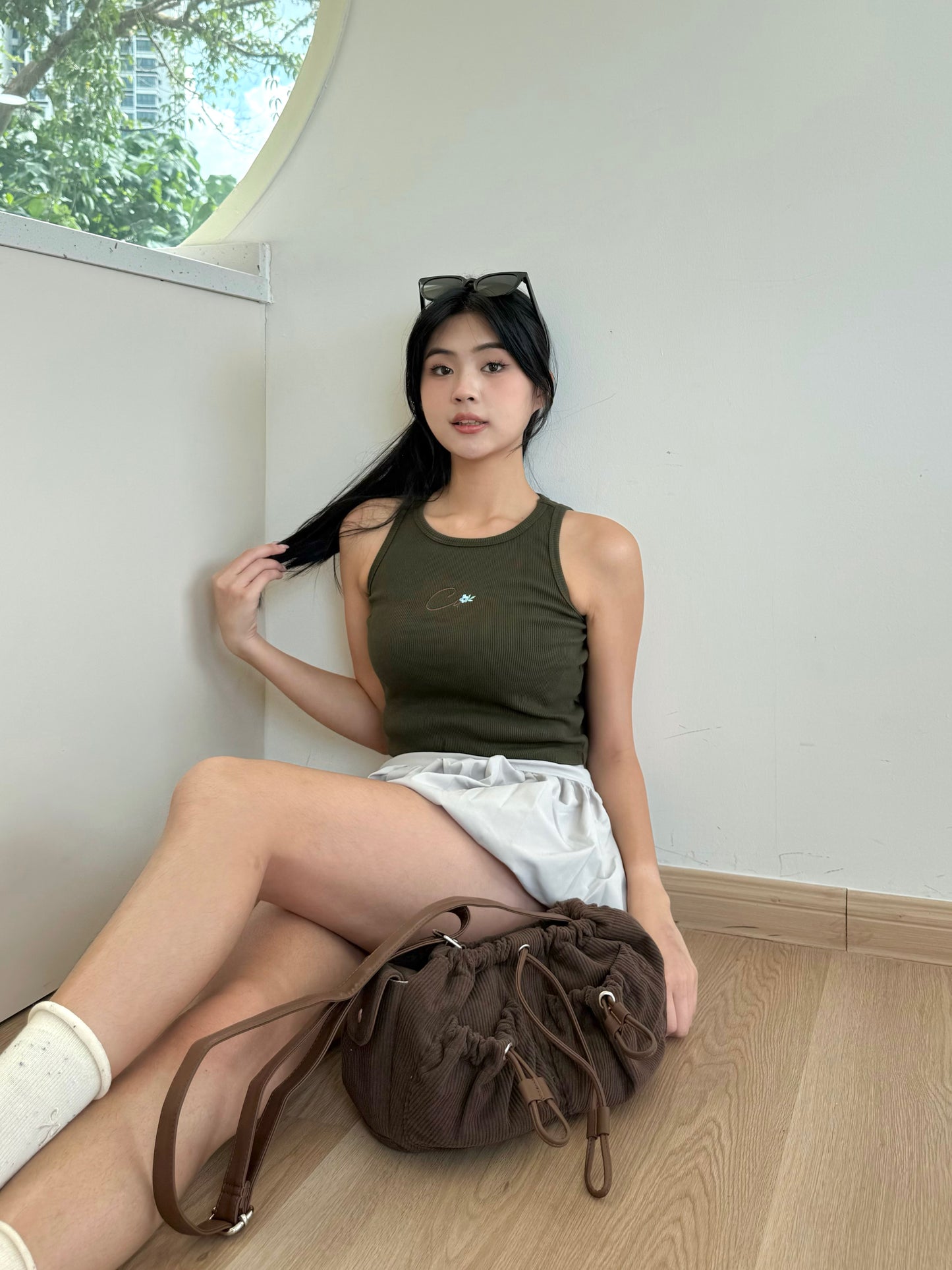 Cu Basic Tank Top (Army Green)