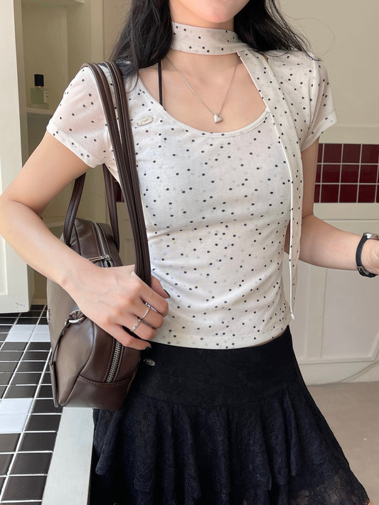 Dottie Wave Top WHITE