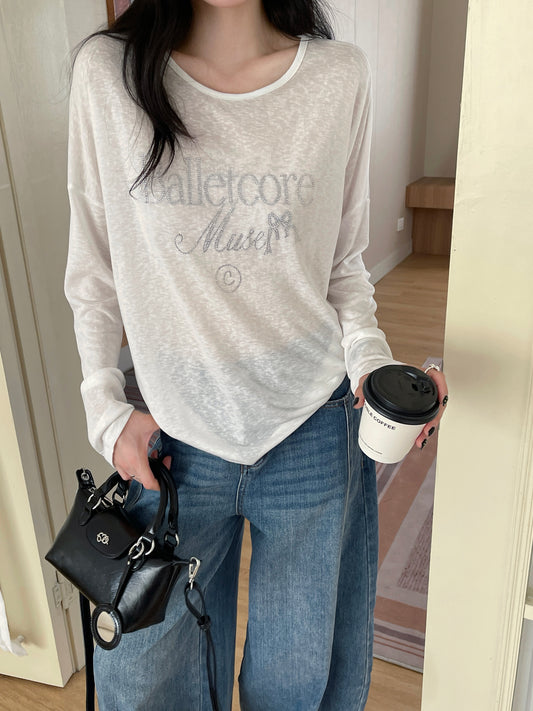 Ballet Soft Knit Top WHITE