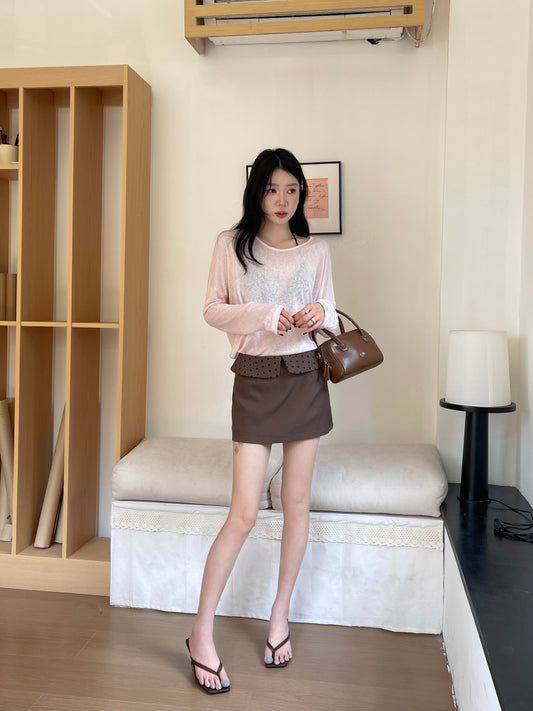 Ballet Bow Skirt BROWN