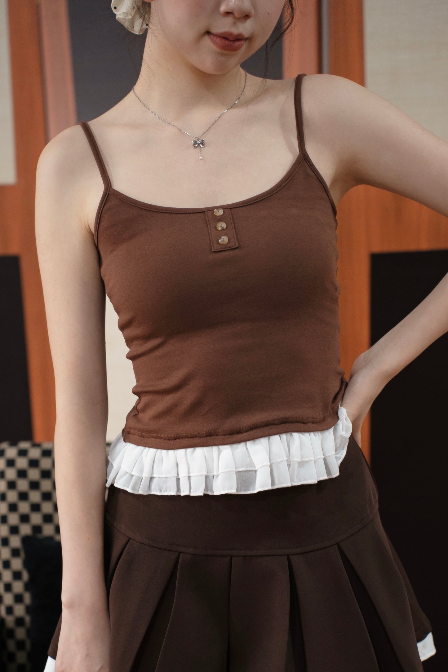 Lune Tank Top (Brown)