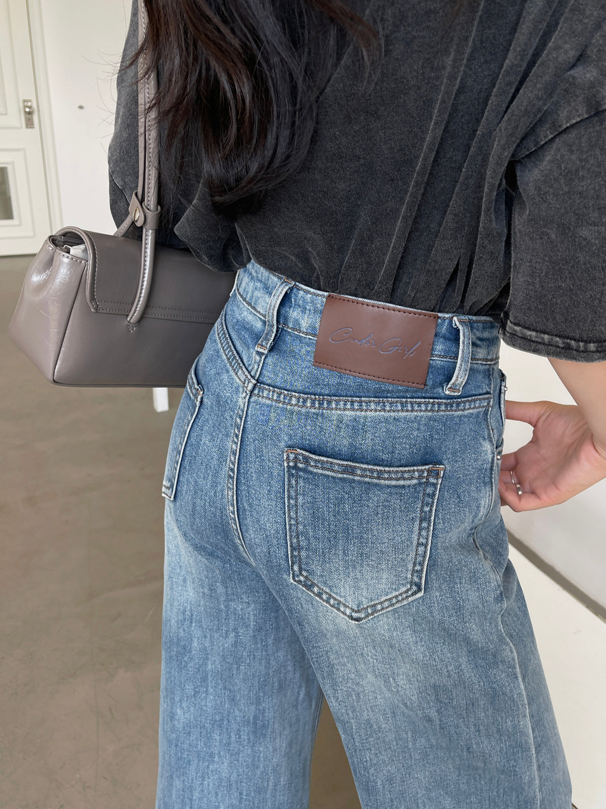 Lexi Retro Flared Jeans Light Blue