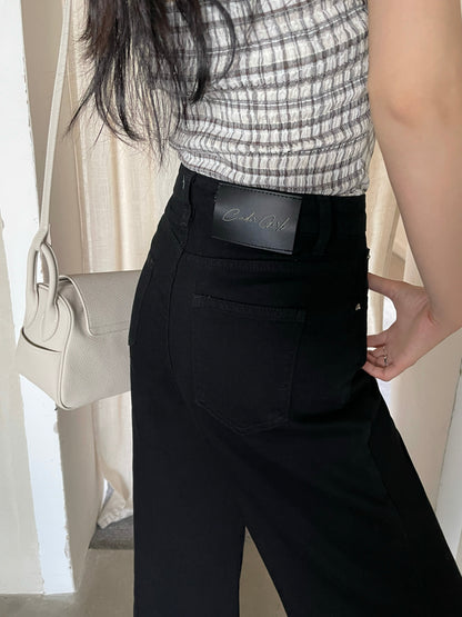 Lexi Retro Flared Jeans Black