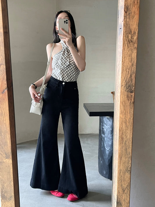 Lexi Retro Flared Jeans Black