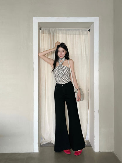 Lexi Retro Flared Jeans Black