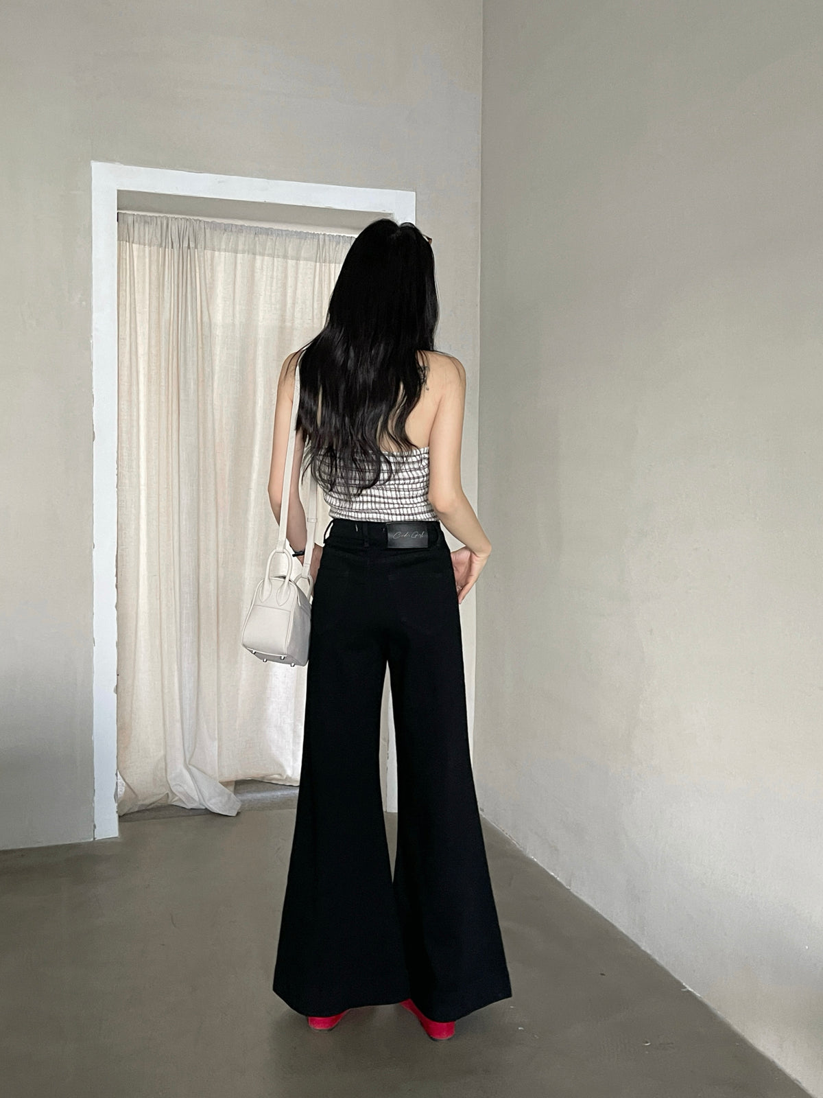 Lexi Retro Flared Jeans Black