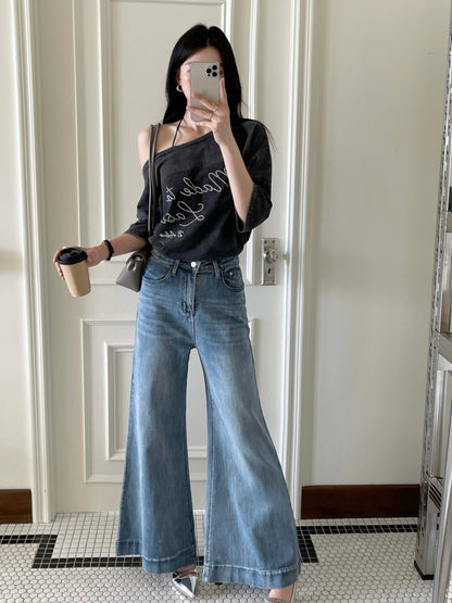 Lexi Retro Flared Jeans Light Blue