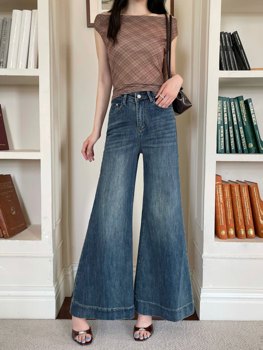 Lexi Retro Flared Jeans Blue