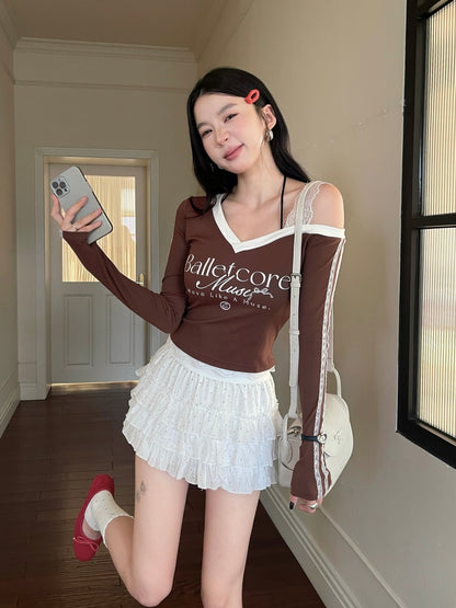 Dainty Ruffle Skirt WHITE