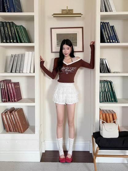 Dainty Ruffle Skirt WHITE
