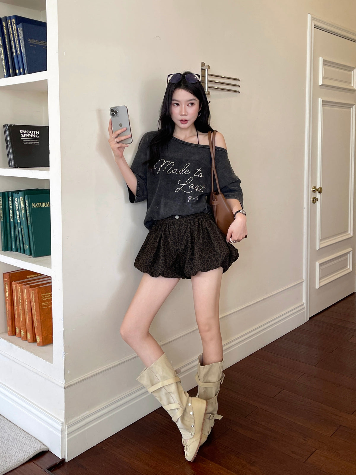 Dreamy Puff Skort BROWN