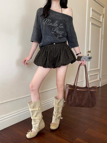 Dreamy Puff Skort BROWN