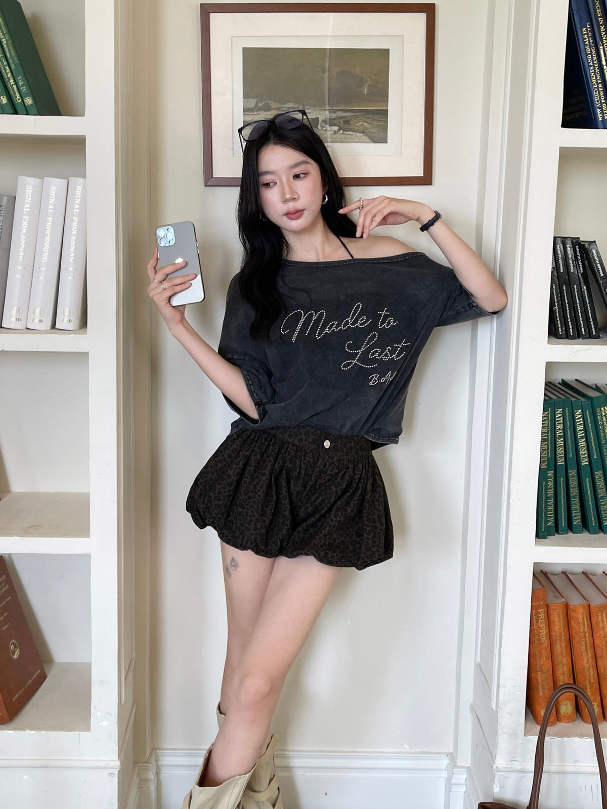 Dreamy Puff Skort BROWN