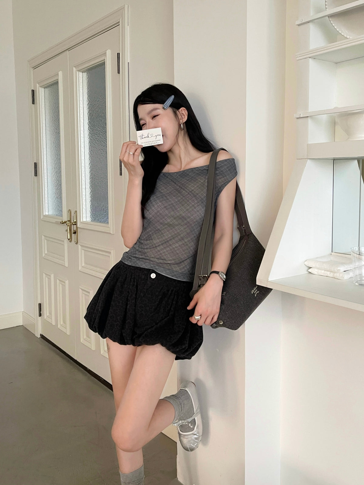 Dreamy Puff Skort BLACK