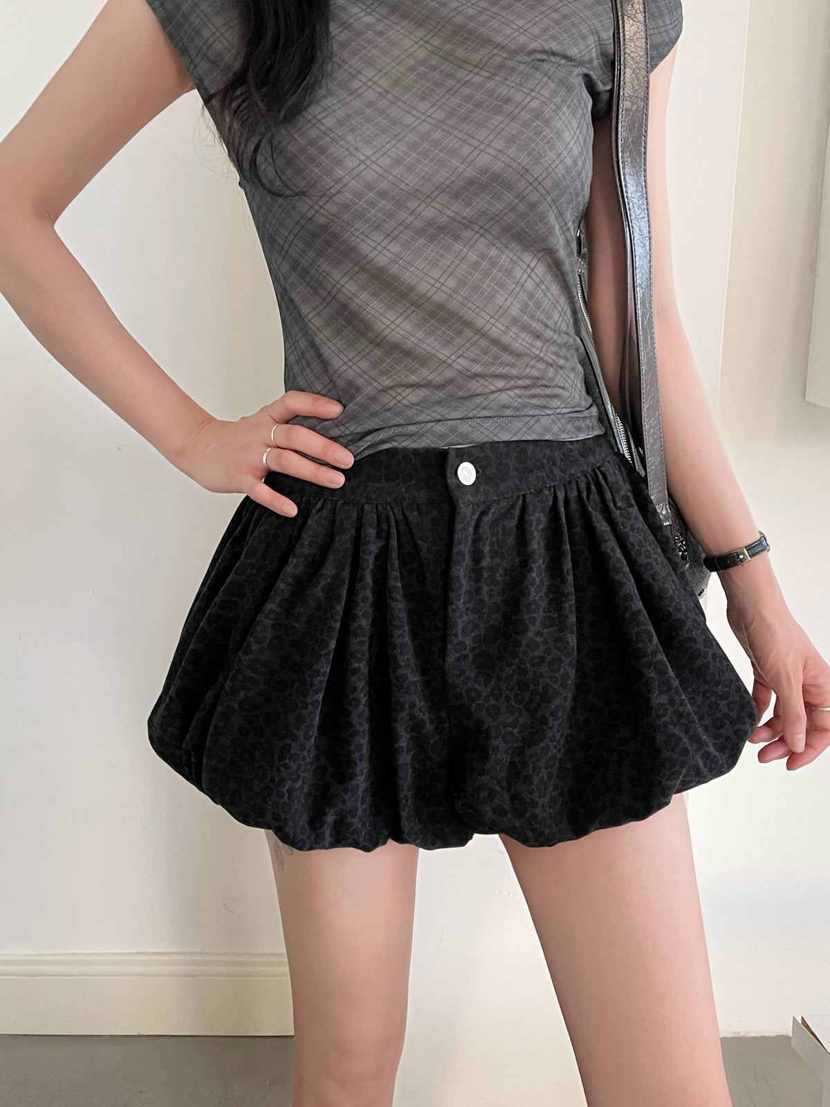 Dreamy Puff Skort BLACK
