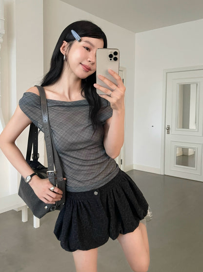 Dreamy Puff Skort BLACK