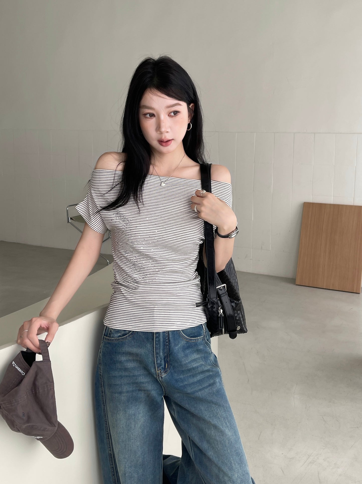 Starlight Striped Top WHITE