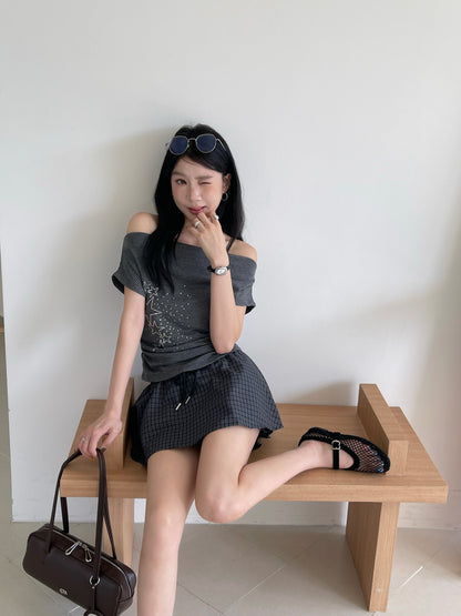 Starlight Striped Top BLACK