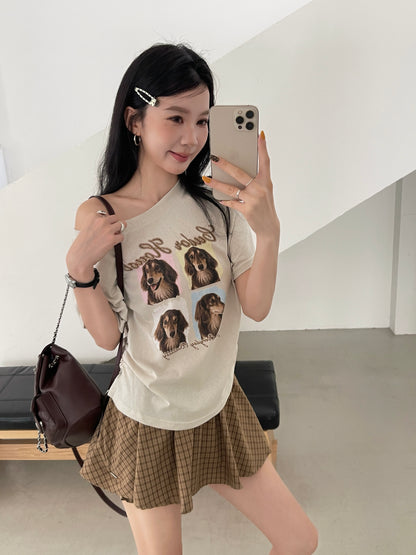 Cudor Buddy Off Shoulder Top BEIGE