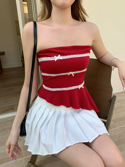 Dona Bustier Top RED