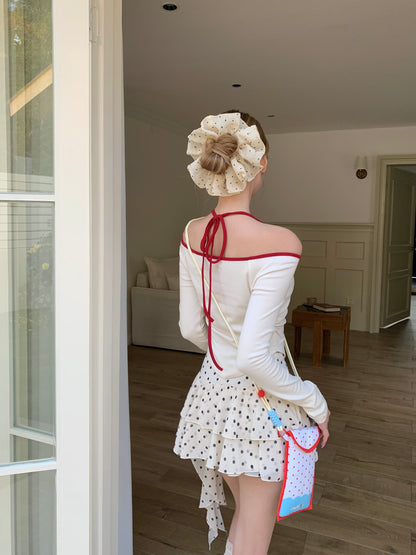 Faye Long Sleeve Top BEIGE