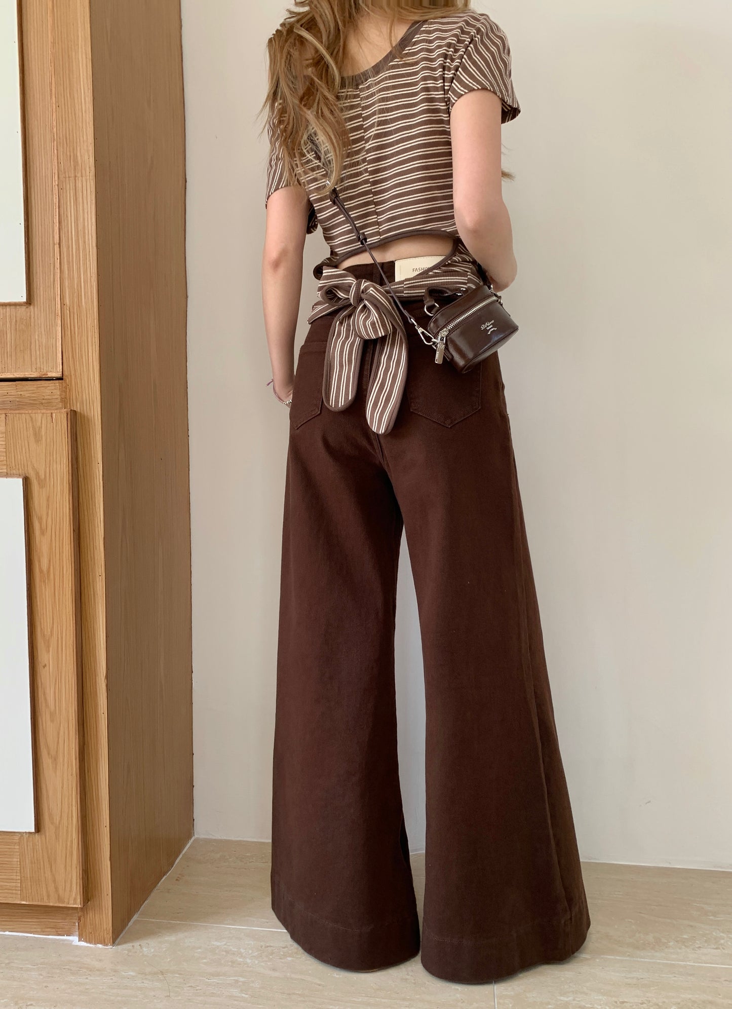 Lexi Retro Flared Jeans BROWN