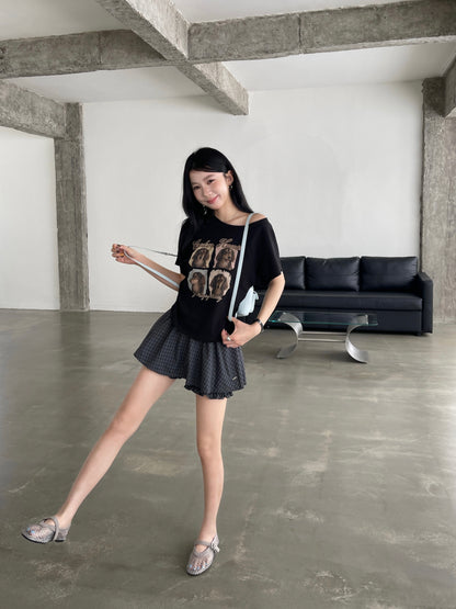 Cudor Buddy Off Shoulder Top BLACK