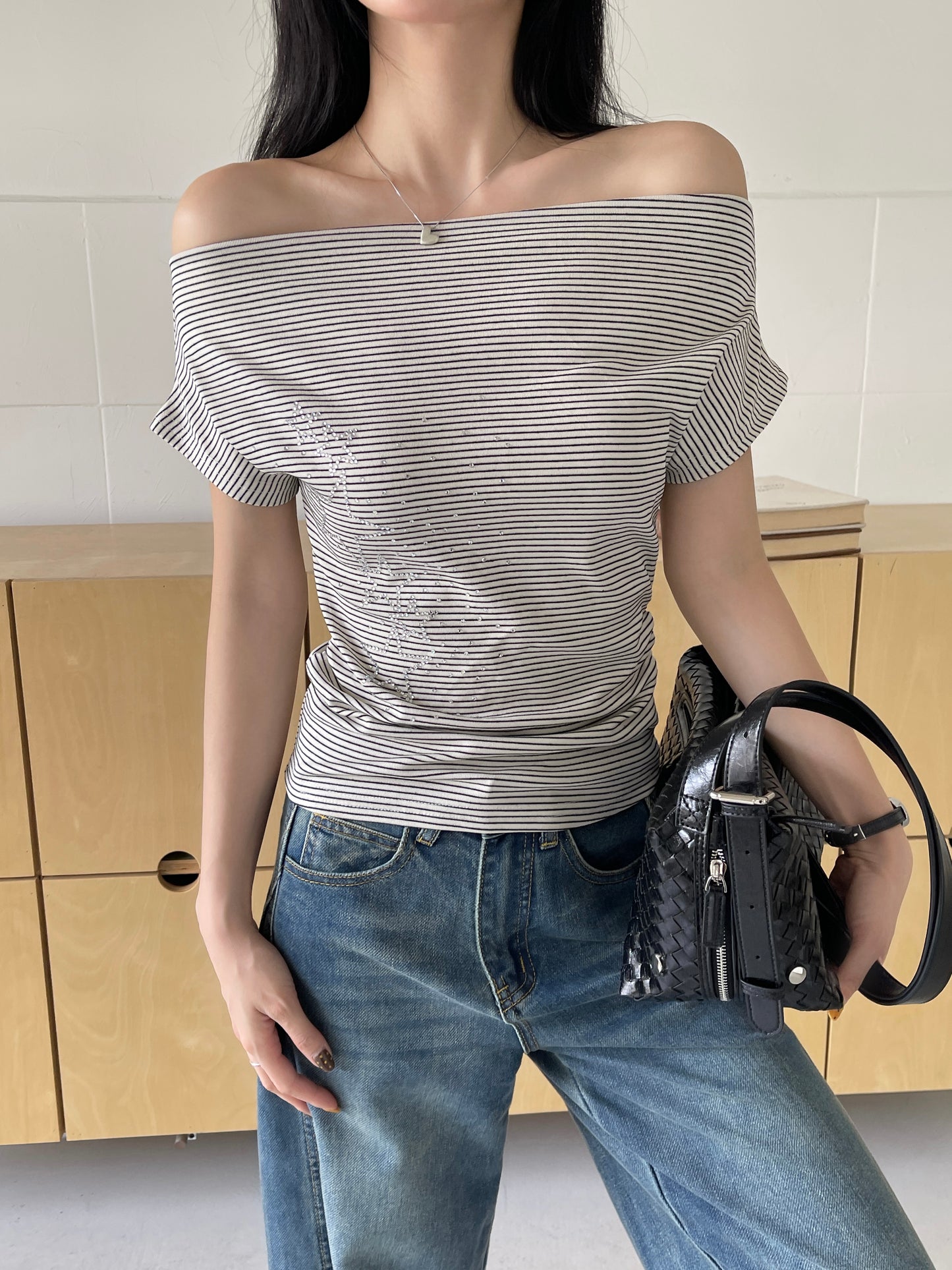 Starlight Striped Top WHITE