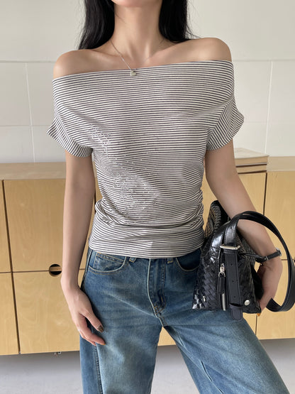 Starlight Striped Top WHITE