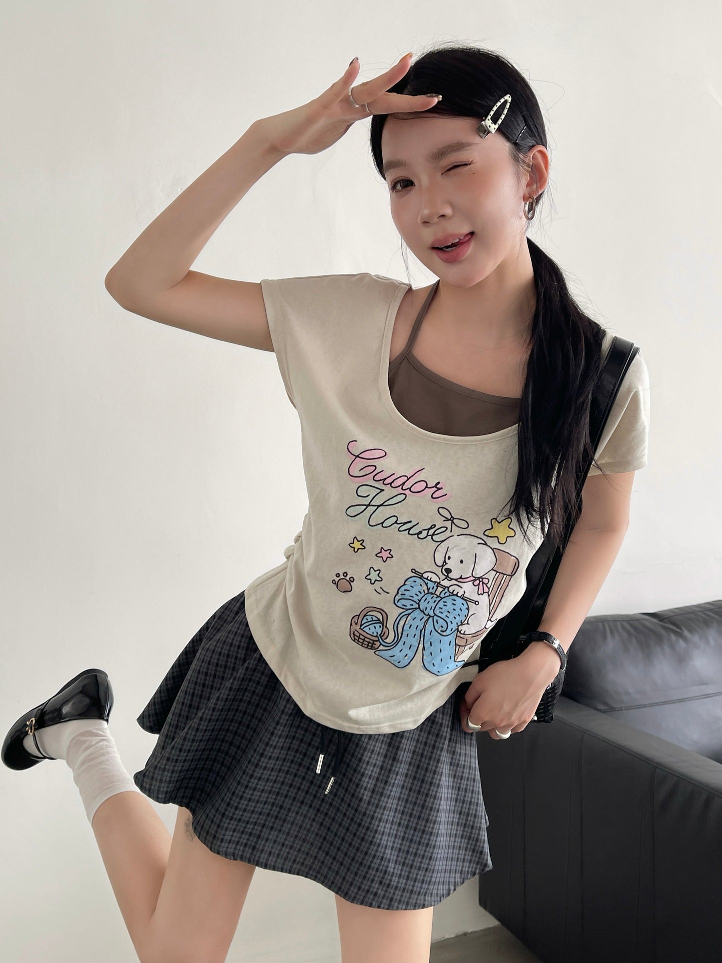 Cudor Buddy Layerd Cami Top BEIGE