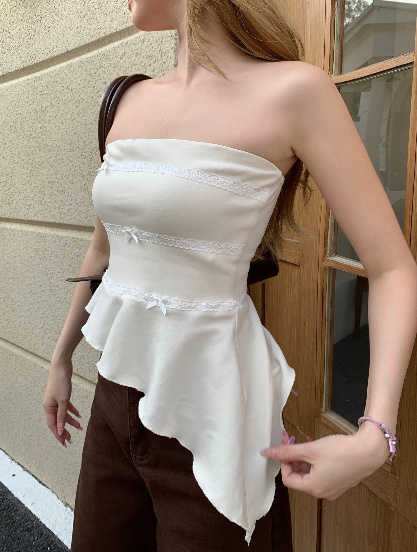 Dona Bustier Top BEIGE