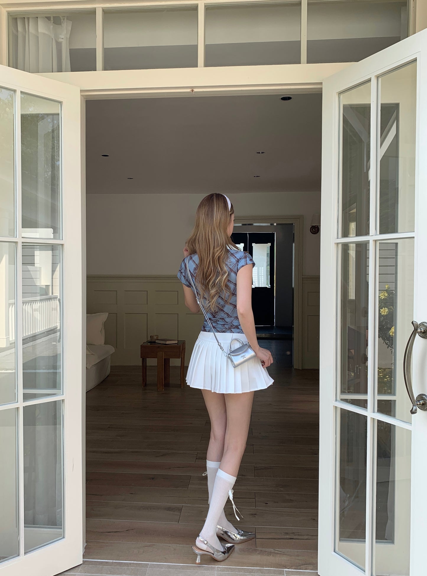 Lienne Cheongsam Top BLUE