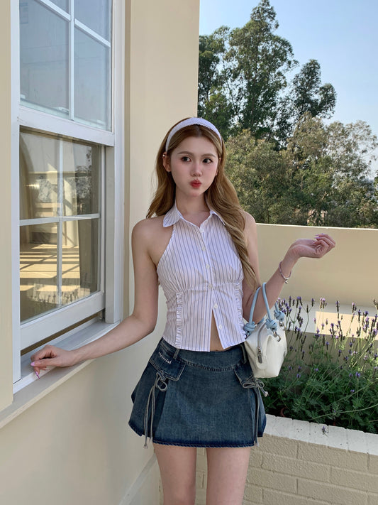 Aimee Ribbed Camisole WHITE